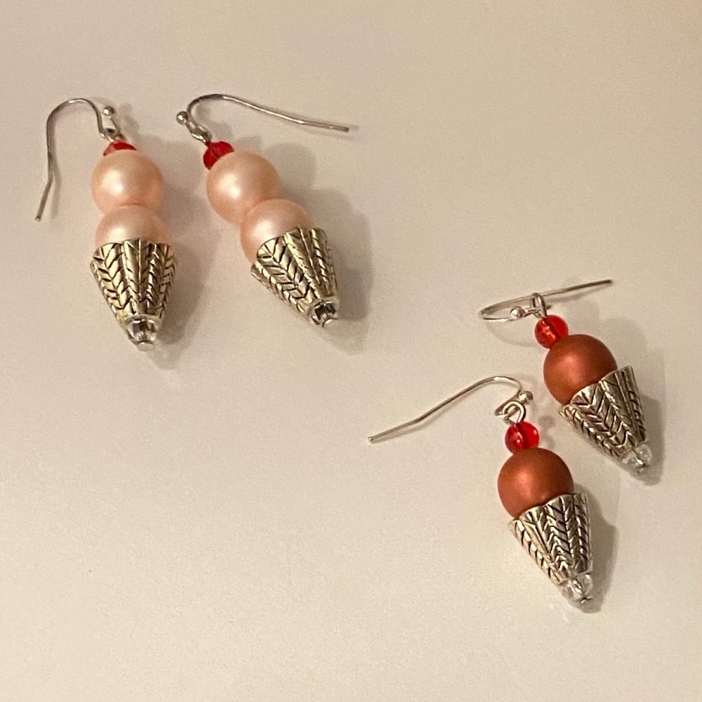 NEW  Ice cream cone earrings (set of 2)